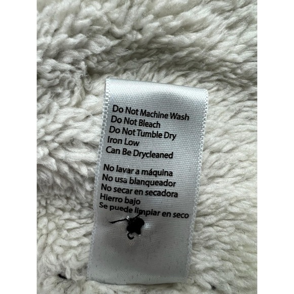 JACHS New York Jacket Mens Large Blue Aztec Shirt Jacket Sherpa Lined Flannel - Picture 7 of 9